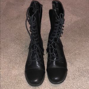 Forever 21 Lace Up Boots